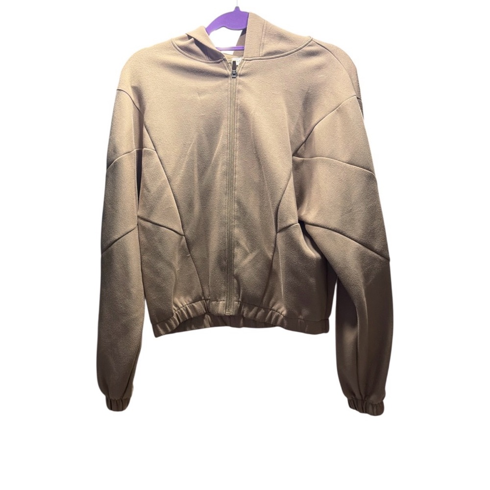 Sincerely Jules Neutral Beige Hooded Sweater size M